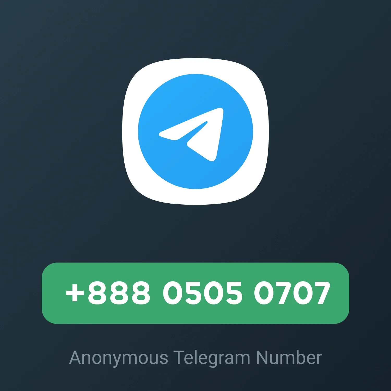 Image of +888 0505 0707 from Anonymous Telegram Numbers