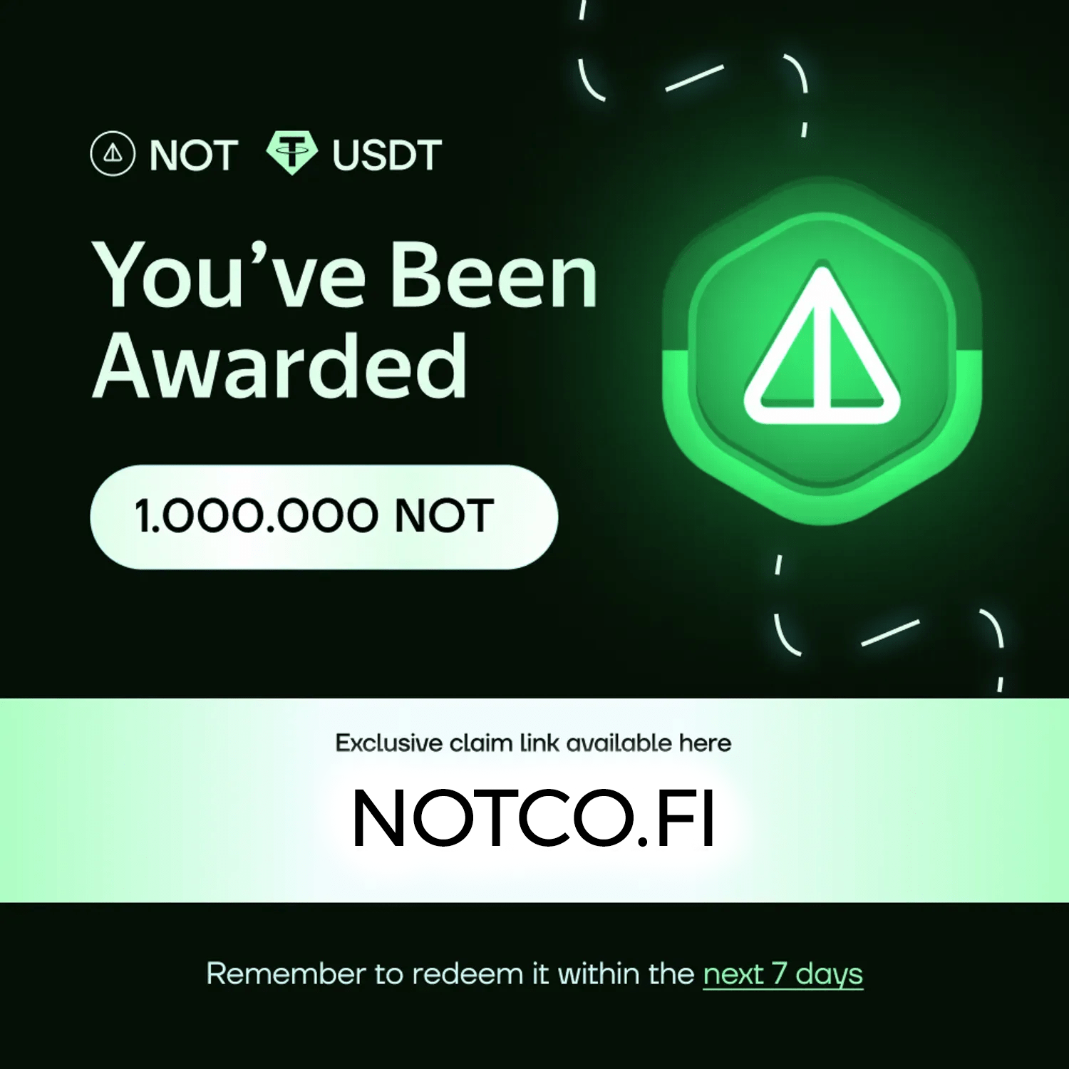 Image of NFT Item 1,000,000 NOT Voucher #4536
